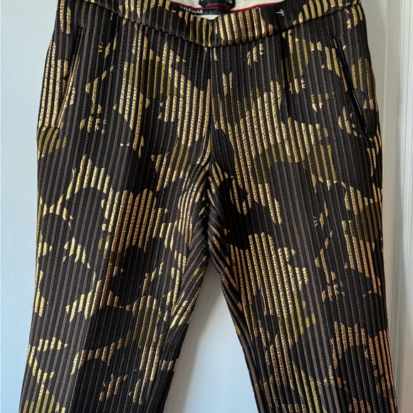 ROCHAS Ladies Metallic Camouflage Wool Blend Pants Trousers IT44 /US 10 - Picture 2 of 8